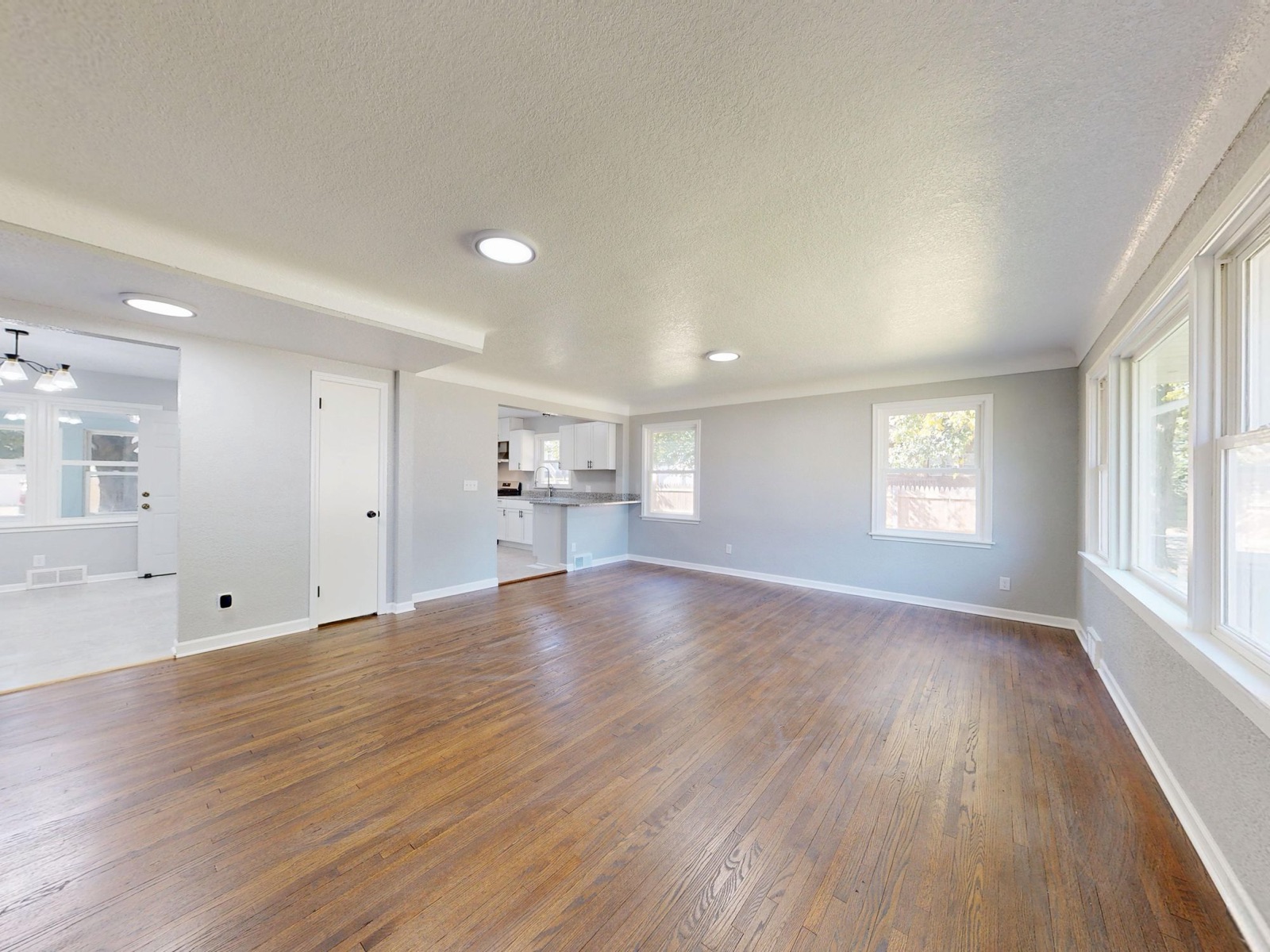 Living room before: empty and flat