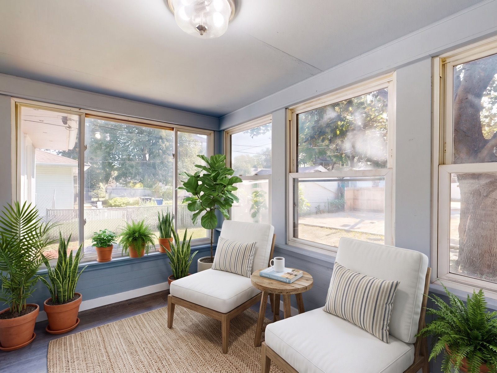 Sunroom after